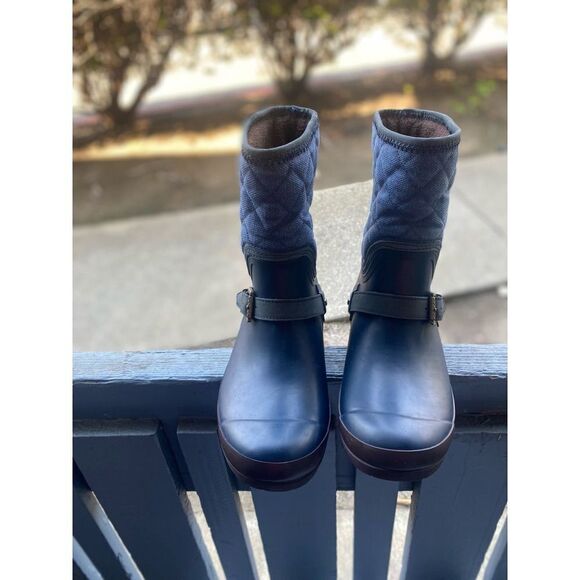 SPERRY Women's Waterproof Rubber Gray Boots Sz 8 - Picture 7 of 11